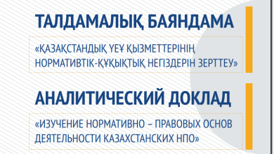 Изучение нормативно – правовых основ деятельности казахстанских НПО аналитический доклад — 2022